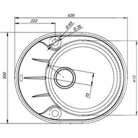 Кухонная мойка IDDIS Kitchen G K09S621i87 - фото2