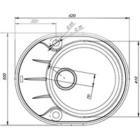 Кухонная мойка IDDIS Kitchen G K07G621i87 - фото2