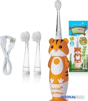 Электрическая зубная щетка Brush-Baby WildOnes Tiger - фото
