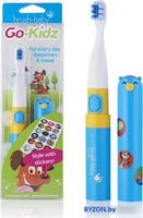 Электрическая зубная щетка Brush-Baby Go-Kidz Travel (синий) - фото