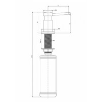 Дозатор для жидкого мыла Paulmark Brevit D005-431(WH) (белый/белый матовый) - фото2