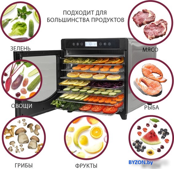 Сушилка для овощей и фруктов Pioneer FD108 Сушилка для овощей и фруктов Pioneer FD108