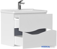 Volna Тумба с умывальником Grey 80.2Y Маринда 80 (подвесная) - фото2