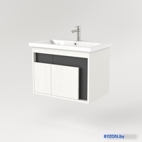 Дабер Тумба под умывальник 016 Cersanit Como 70 Т16.7C.0.20 (белый древесный/серый) - фото2