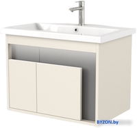 Дабер Тумба под умывальник 016 WeltWasser Deilbach 7517-70 Т16.7W.0.19_light (с подсветкой, бежевый/серый) - фото
