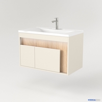 Дабер Тумба под умывальник 016 WeltWasser Deilbach 7517-80 Т16.8W.0.18_light (с подсветкой, бежевый/дуб бардолино) - фото2