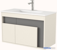 Дабер Тумба под умывальник 016 WeltWasser Deilbach 7517-80 Т16.8W.0.19 (бежевый/серый) - фото