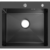 Кухонная мойка ARFEKA Eco AR 500*500 Black PVD Nano Decor - фото