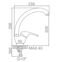 Смеситель Ledeme L5902W - фото2