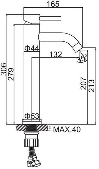 Смеситель Ledeme L71106X Смеситель Ledeme L71106X
