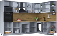 Готовая кухня Интерлиния Тренд 1.88x3.0 ВТ правая (луна/луна/бискайская сосна) - фото2