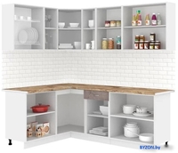 Готовая кухня Кортекс-мебель Корнелия Лира 1.5x2.2 (сирень/оникс/мадрид) - фото2