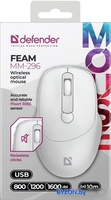 Мышь Defender Feam MM-296 (белый) - фото2