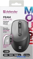 Мышь Defender Feam MM-296 (черный/серый) - фото2
