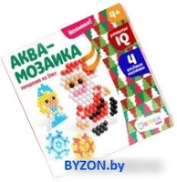 Набор для создания поделок/игрушек Эврики Дед мороз и Снегурочка Аквамозаика 4175123 - фото