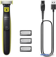 Триммер для бороды и усов Philips OneBlade Face QP2724/10 - фото, картинка Триммер для бороды и усов Philips OneBlade Face QP2724/10 - фото