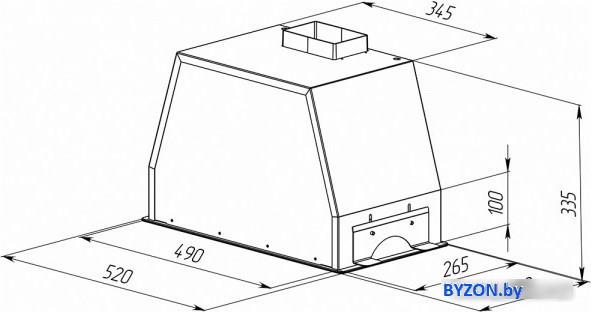Кухонная вытяжка Zigmund & Shtain K 014.5 W Кухонная вытяжка Zigmund & Shtain K 014.5 W