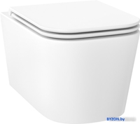 Унитаз подвесной Wellsee Graceful Pro RimFree 182601001 (чаша, пневмокрышка, глянцевый белый) - фото