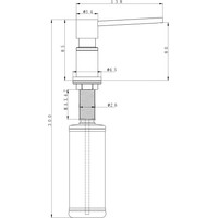 Дозатор для жидкого мыла Paulmark Kraft D003-418(BLM) (черный/черный металлик) - фото2