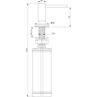 Дозатор для жидкого мыла Paulmark Decus D004-BR (бронзовый) - фото2