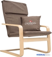 Интерьерное кресло Calviano Soft 1 (коричневый) - фото