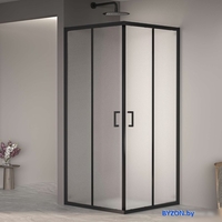 Душевой уголок RGW PA-030B 3508103099-24 90x90 (черный/матовое-сатинат стекло) - фото