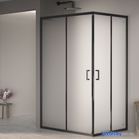 Душевой уголок RGW PA-040B 3508104080-24 80x100 (черный/матовое-сатинат стекло) - фото