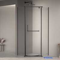 Душевой уголок RGW PA-081B 35088199-14 90x90 (черный/прозрачное стекло) - фото