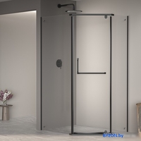 Душевой уголок RGW PA-091B 35089180-14 80x100 (черный/прозрачное стекло) - фото