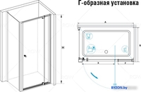 Душевой уголок RGW PA-32 (PA-02 + Z-050-1) 41083288-011 80x80 (хром/прозрачное стекло) - фото2