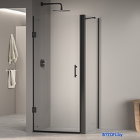 Душевой уголок RGW PA-36B (PA-06B + Z-050-2B + держатель O-204B) 41083699-014 90x90 (черный/прозрачное стекло) - фото