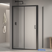 Душевой уголок RGW PA-74B (PA-14B + Z-050-2B) 410874119-14 110x90 (черный/прозрачное стекло) - фото