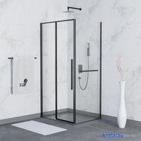 Душевой уголок RGW SV-42-1B (SV-12B + Z-060-2B) 323242128-014 120x80 (черный/прозрачное стекло) - фото
