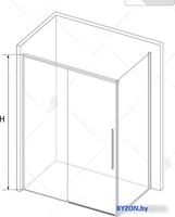 Душевой уголок RGW SV-42B (SV-12B + Z-050-2B) 32324210-014 110x100 (черный/прозрачное стекло) - фото2