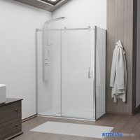 Душевой уголок RGW TO-44 (TO-14 + Z-050-2) 02074460-11 160x100 (хром/прозрачное стекло) - фото
