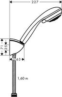 Душевой гарнитур Hansgrohe Crometta 85 (27559000) - фото2