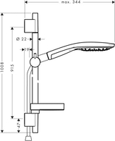 Душевой гарнитур Hansgrohe Raindance Select S 150 (27803400) - фото2