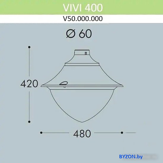 Садовый светильник Fumagalli Vivi V50.000.000.LXH27 Садовый светильник Fumagalli Vivi V50.000.000.LXH27
