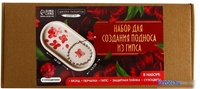 Набор для создания поделок/игрушек Школа талантов Поддон из гипса с сухоцветами. Овал 10071452 - фото