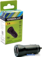 Автомобильное зарядное Ergolux ELX-CA01-C02 - фото