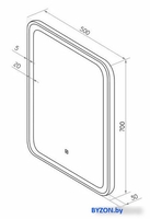 Континент Зеркало Russo Led 50x70 - фото2