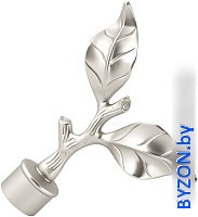 Наконечник для карниза АС ФОРОС Лист розы D25 (сатин) - фото