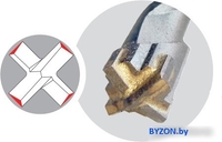 Бур Rennbohr Quadro SDS+ 513210 - фото2