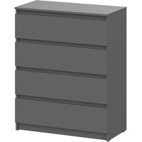 Комод NN мебель Денвер 4 ящика 00-00111602 (графит серый) - фото