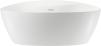 Ванна Wellsee L’aster 175x85 236301001 (отдельностоящая ванна белый глянец, экран, ножки, сифон-автомат хром) - фото
