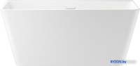 Ванна Wellsee Graceful Pro 140x74 230901002 (отдельностоящая ванна белый глянец, экран, ножки, сифон-автомат глянцевый белый) - фото