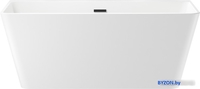 Ванна Wellsee Graceful Pro 150x77 230902003 (отдельностоящая ванна белый глянец, экран, ножки, сифон-автомат матовый черный) - фото