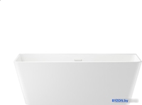 Ванна Wellsee Graceful Pro 168x80 230903002 (отдельностоящая ванна белый глянец, экран, ножки, сифон-автомат глянцевый белый) - фото