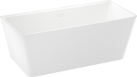 Ванна Wellsee Graceful Pro 168x80 230903002 (отдельностоящая ванна белый глянец, экран, ножки, сифон-автомат глянцевый белый) - фото2