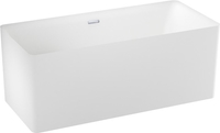 Ванна Wellsee Pure BY Wellsee 166x77 230702001 (отдельностоящая ванна матовый белый, экран, ножки, сифон-автомат хром) - фото2